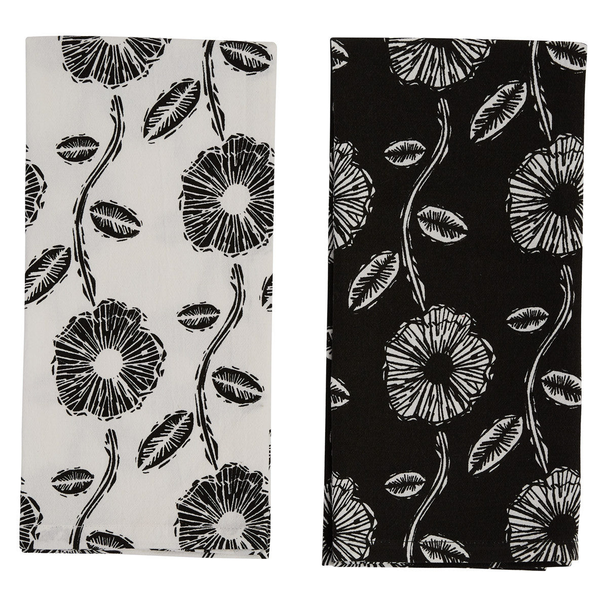 URBAN FLOWER DISHTOWEL SET (SET OF 2)