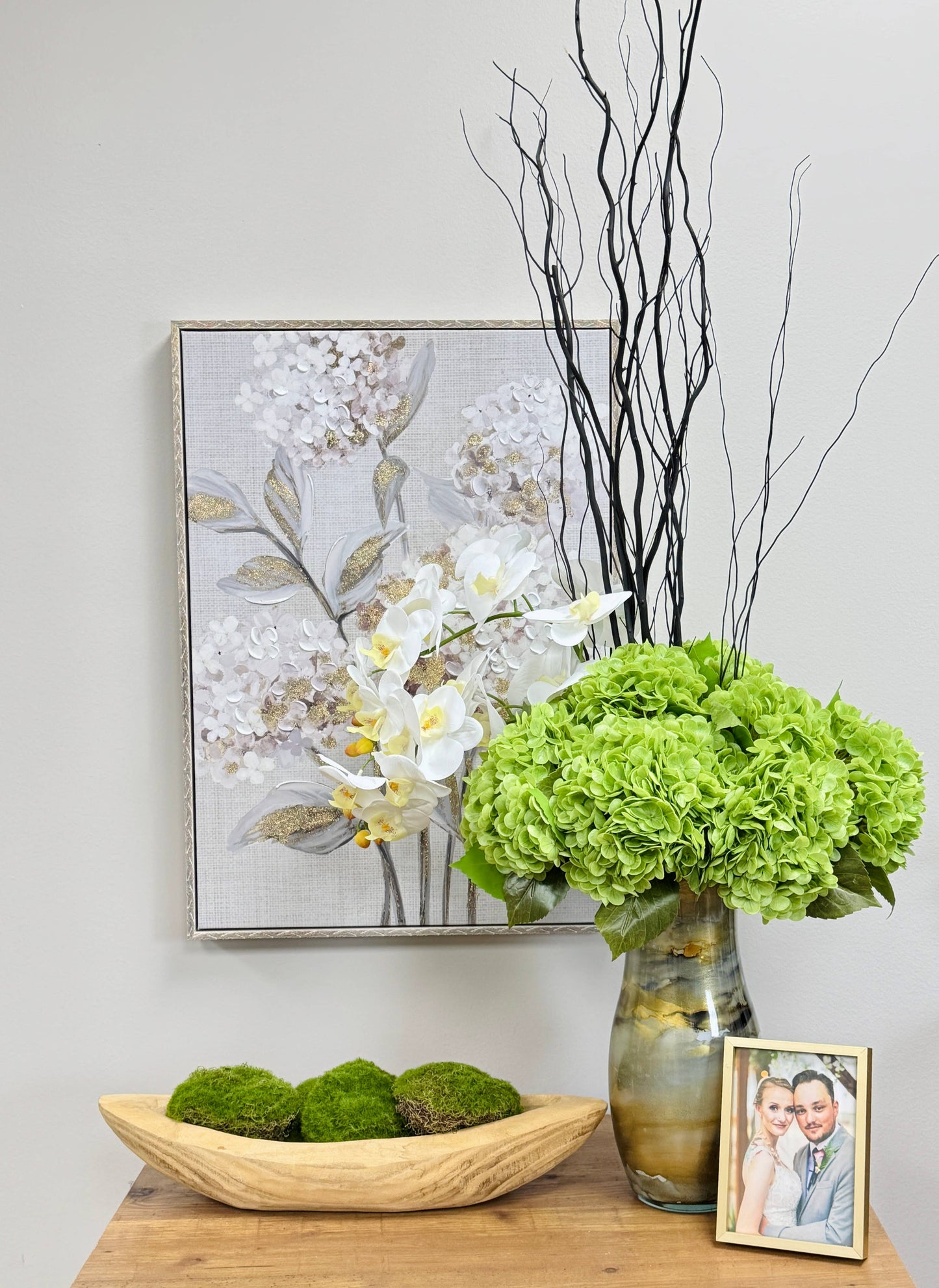 22" Large Bloom Realistic Touch Hydrangea