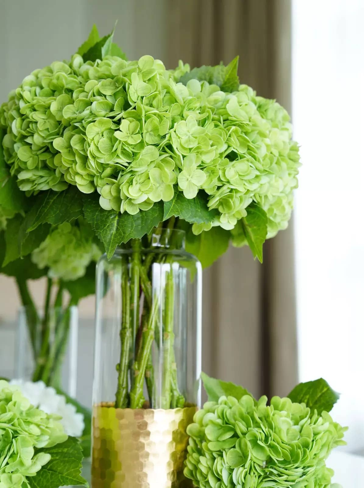22" Large Bloom Realistic Touch Hydrangea