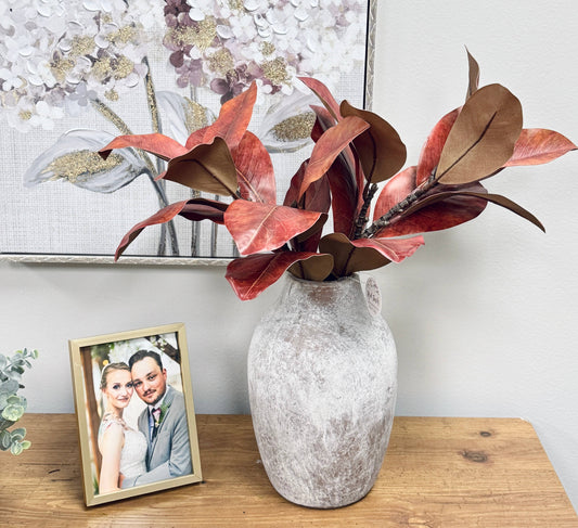 22"Realistic Magnolia Stem-10 leaves