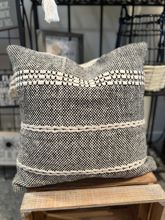 Handwoven Cottage Throw Pillow