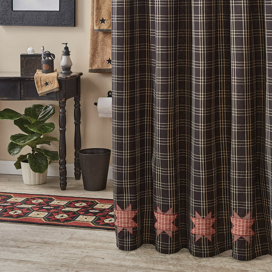 Farmhouse Star Shower Curtain