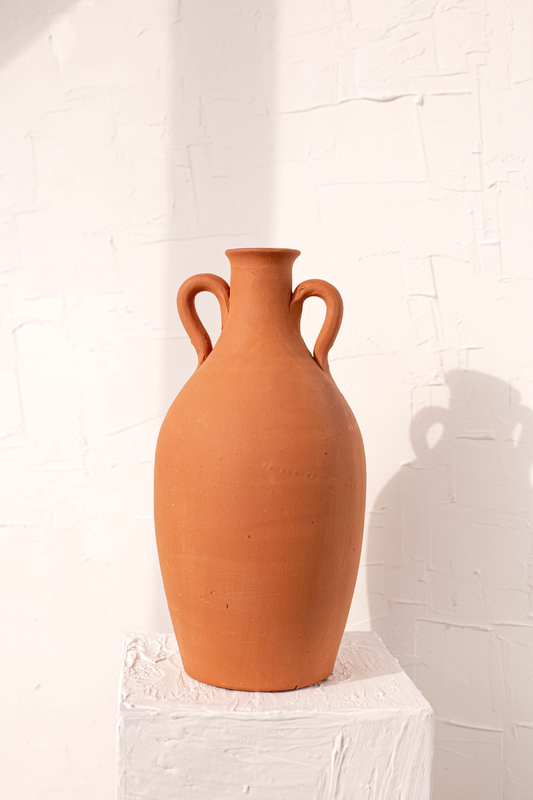 MARRAKECH SMALL AMPHORE 2 ANSE TERRACOTTA VASE