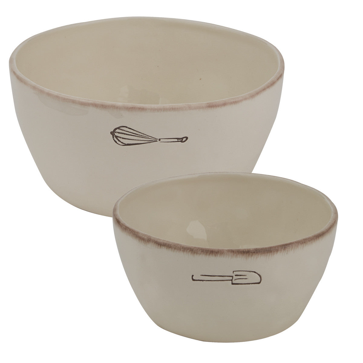 Villager Mixing Bowls Set - Cream