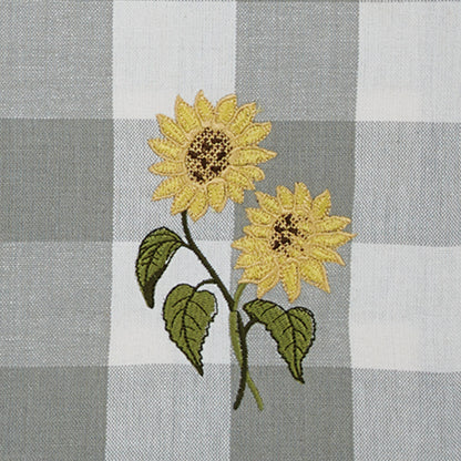 WICKLOW CHECK SUNFLOWER EMBROIDERED PLACEMAT (SET OF 4)