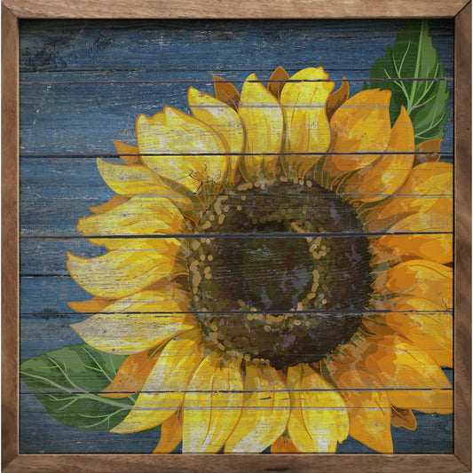 Denim Sunflower Sign