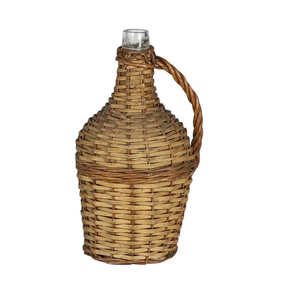 Wicker Covered Wine Bottle