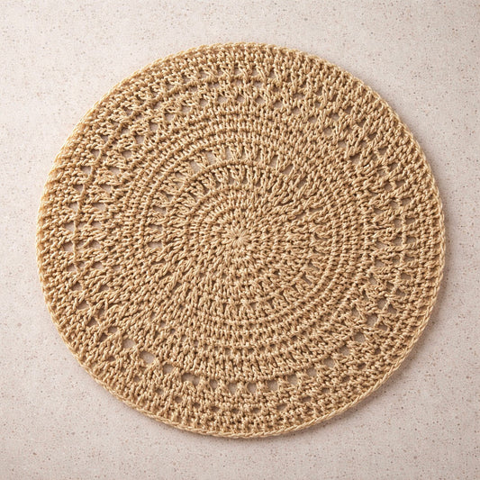 Handcrafted Natural Jute Placemat, Set of 2 or 4