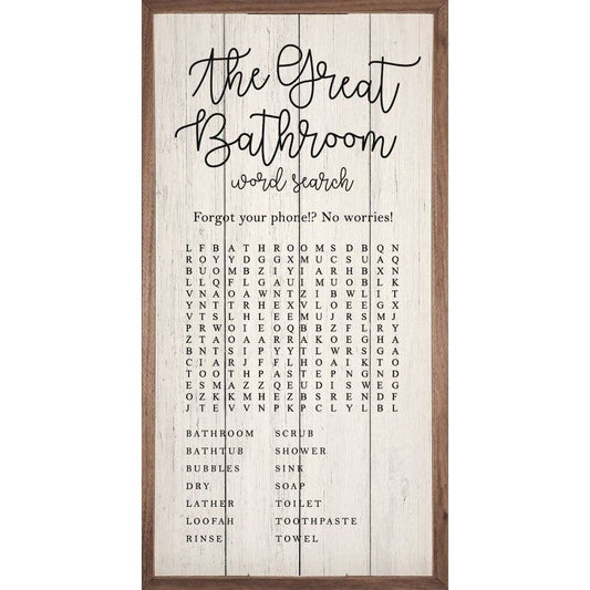 The Great Bathroom Word Search Whitewash