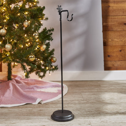 SNOWFLAKE IRON VERTICAL ADJUSTABLE STOCKING HANGER