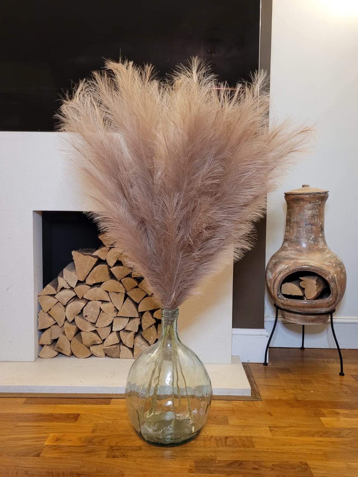 Faux Jumbo Pampas Grass