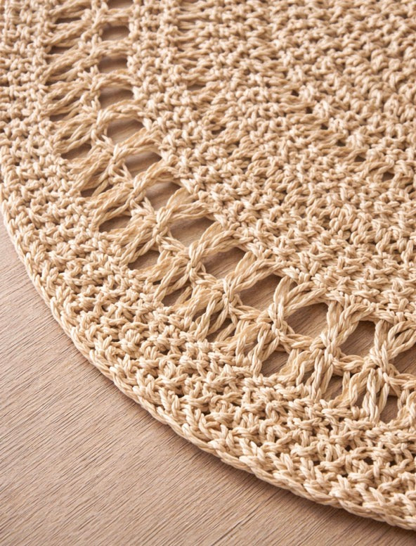 Handcrafted Natural Jute Placemat, Set of 2 or 4