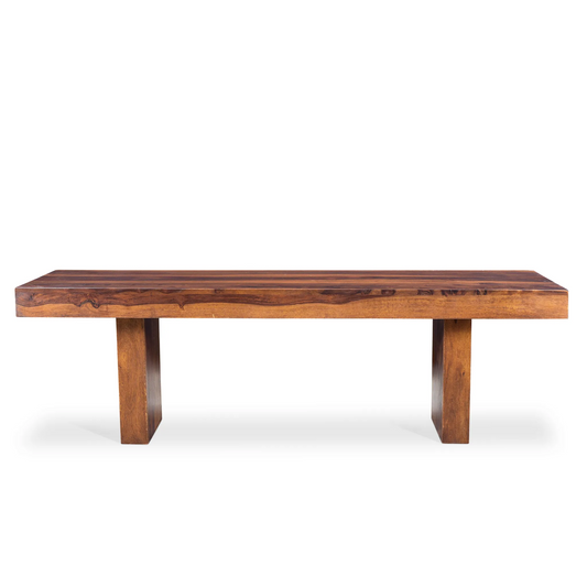 Solid Sheesham Wood Bench