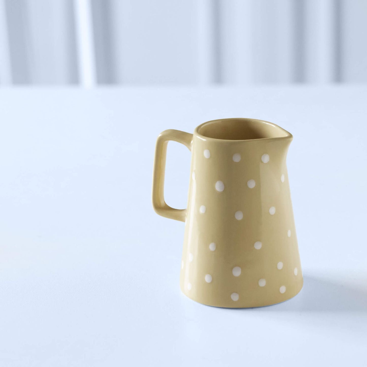 Handmade Lemon Polka Dotted Ceramic Jug