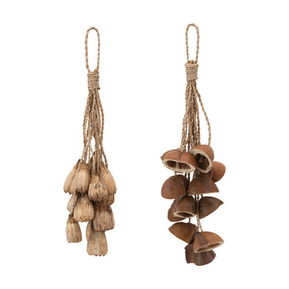 Dried Pods/Pandan Pines Bunch with Abaca Rope Hanger