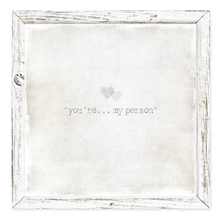 'You're My Person' Shelf Art