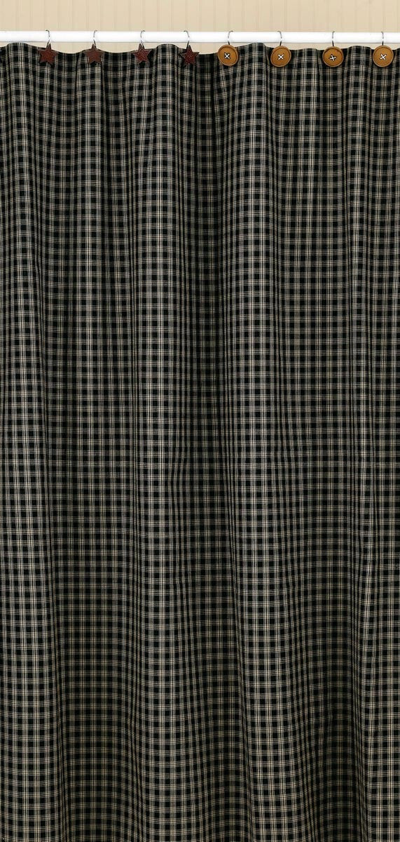 Sturbridge Shower Curtain - Black