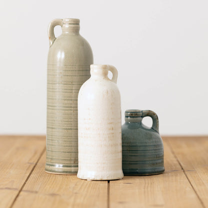 Set of 3 Neutral Farmhouse Jugs