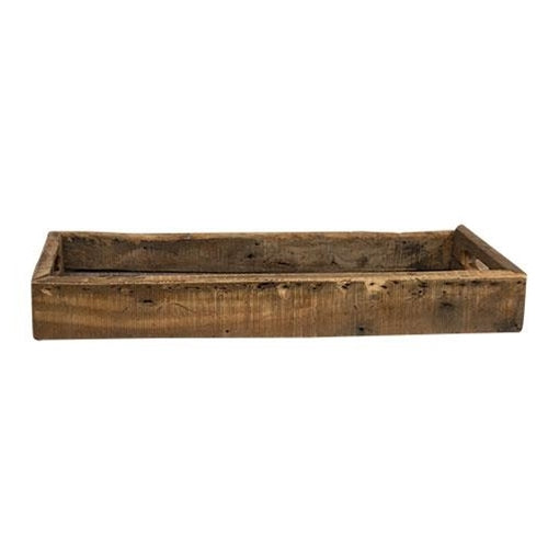 Weathered Wood Rectangle Tray