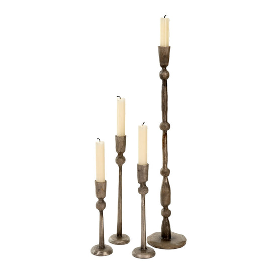 Revere Candlestick L, Antique Grey