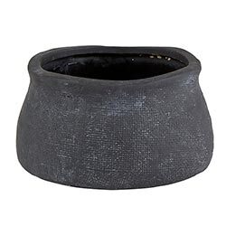 Textured Matte Black Sm Vase