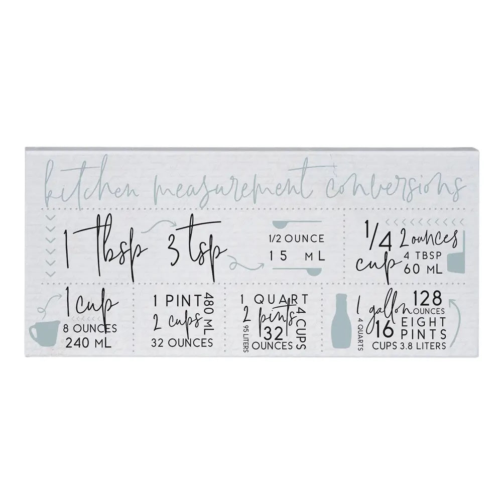 Kitchen Measurements Sign