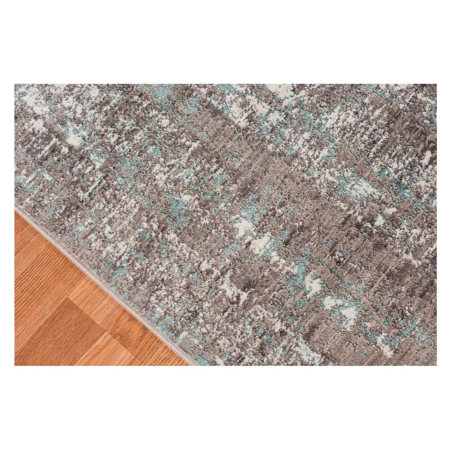 4' x 6' Gray Abstract Area Rug