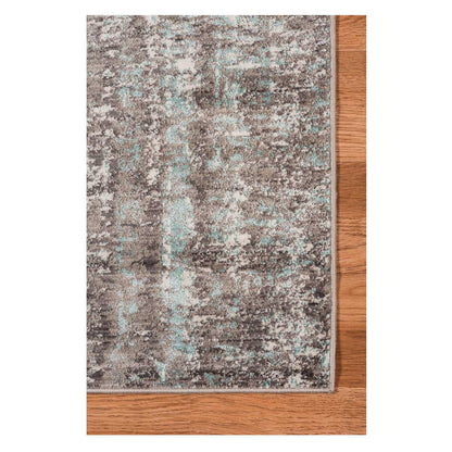 4' x 6' Gray Abstract Area Rug