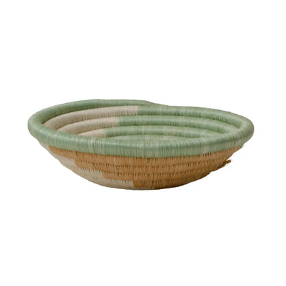 6" Small Apricot & Seafoam Unity Round Basket