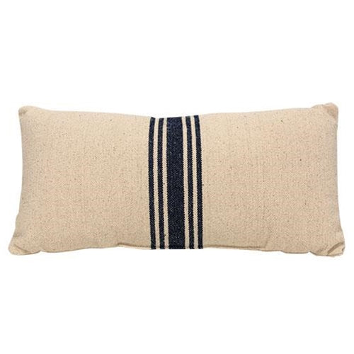 Cream and Navy Stripe Pillow