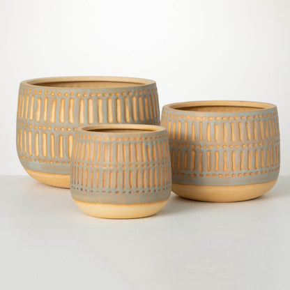 SUNNY TRIBAL PLANTER SET OF 3