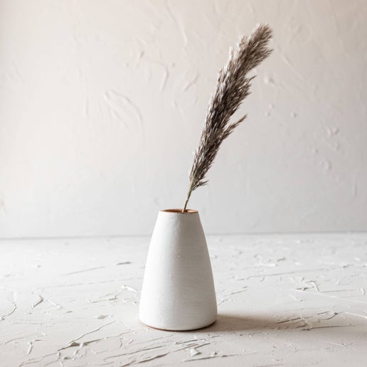 Tapered Terracotta Bud Vase